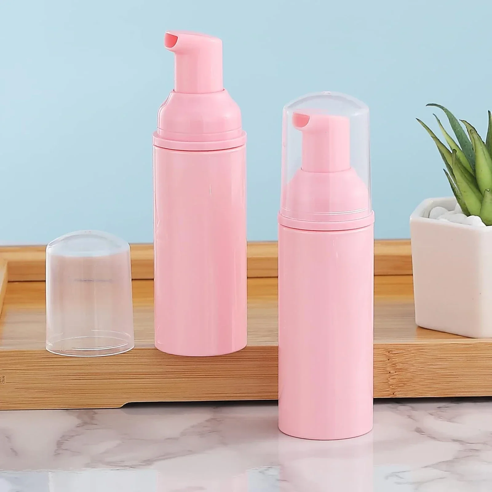 Foam pump bottle 12pcs 2oz/60ml Travel Foam Pump Bottle Lash Shampoo Bottles for Hand Sanitizer Liquid