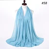 107297-0bb56d.jpg Musulman en mousseline de soie Hijab femmes bulle en mousseline de soie écharpe pour femmes dames voile musulman Islam couleur unie malaisie Musulman Wrap foulards