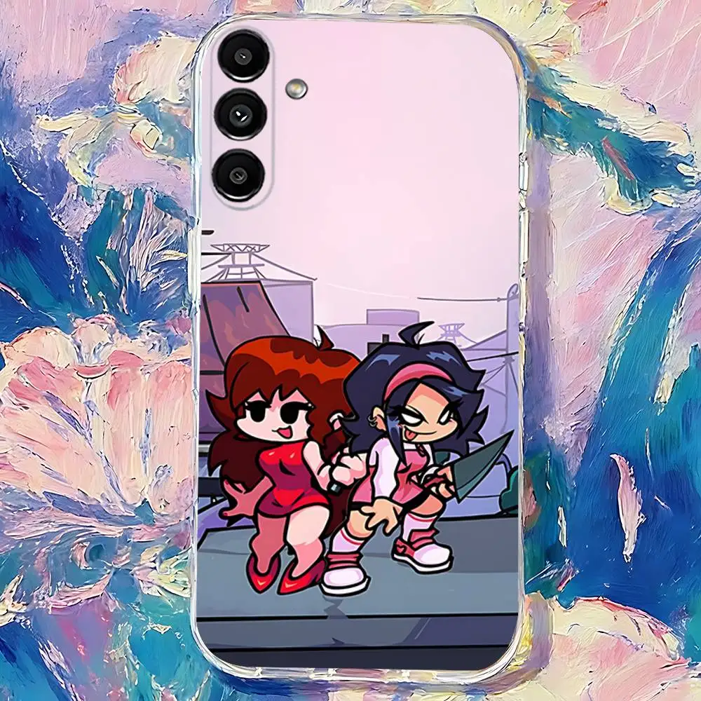 게임 F-Friday Night F-Funkin 전화 케이스 삼성 S30,S25,S24,S23,S21,S22,S20,S10,5G,FE,라이트,PIus,울트라 투명 커버