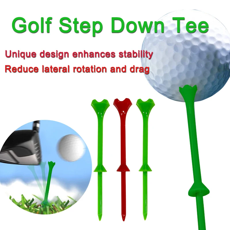 30 Pcs/Box Golf Tees Golf Step Down Tees With Package Golf Gift Accessories 83mm Long Distance Tee Holder Drop Ship Portable
