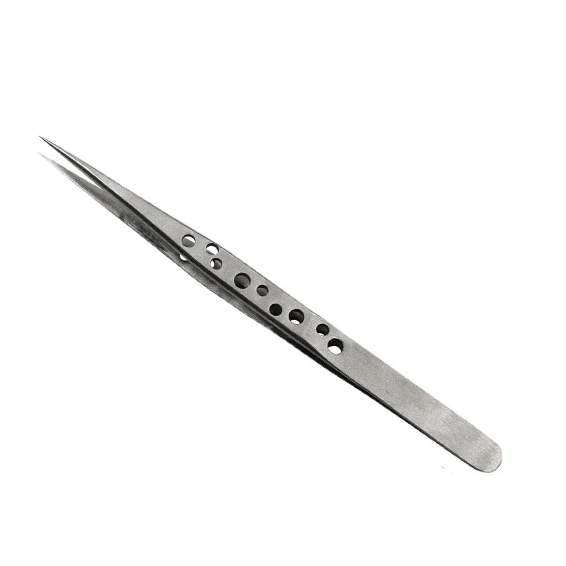 Stainless Ssteel Precision Thickened And Hardened Tweezers For Beauty And Nail Art LongThin Mouth Curved Sstraight Tweezers