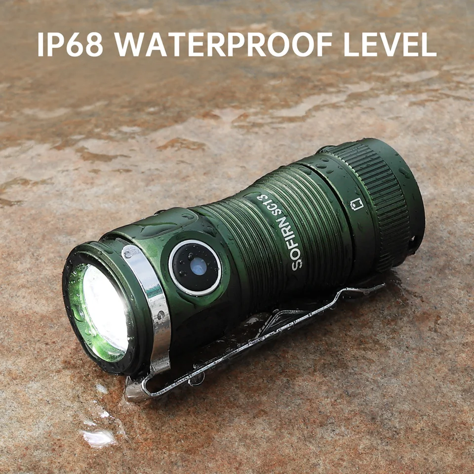 77outdoor Sofirn SC18 - Piccola torcia ricaricabile EDC, 1800 lumen, luce tascabile super luminosa con potente LED SST-40, porta di ricarica di tipo C, per campeggio, emergenza, passeggiate con il 77outdoor Sofirn SC18 - Piccola torcia ricaricabile EDC, 1800 lumen, luce tascabile super luminosa con potente LED SST-40, porta di ricarica di tipo C, per campeggio, emergenza, passeggiate con il
