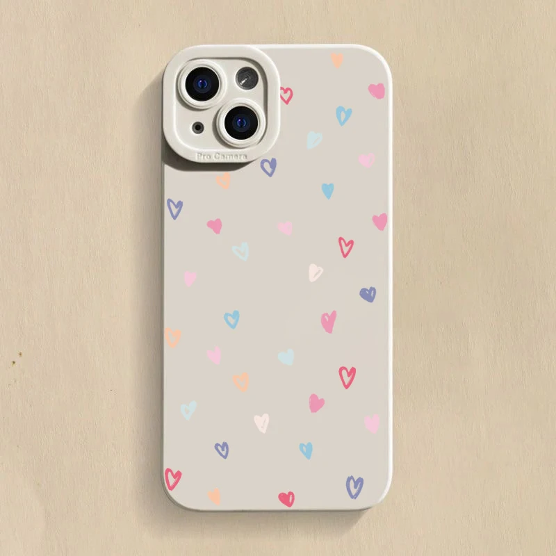 Vibrant Love Heart Silicone Phone Case