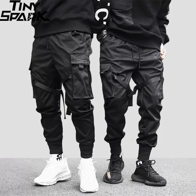 2022 Hip Hop Cargo Pants Pockets Men 