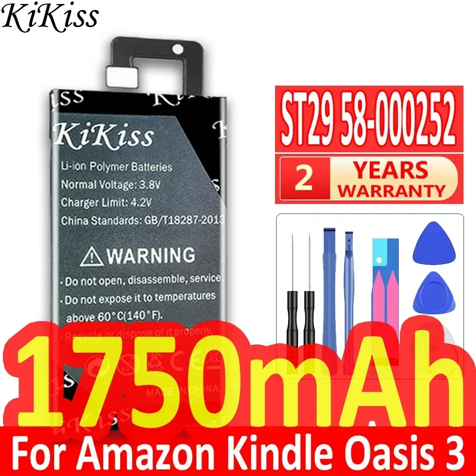 For Kindle Oasis 3 Oasis3, ST29 58-000252 1750mAh Tablet Battery