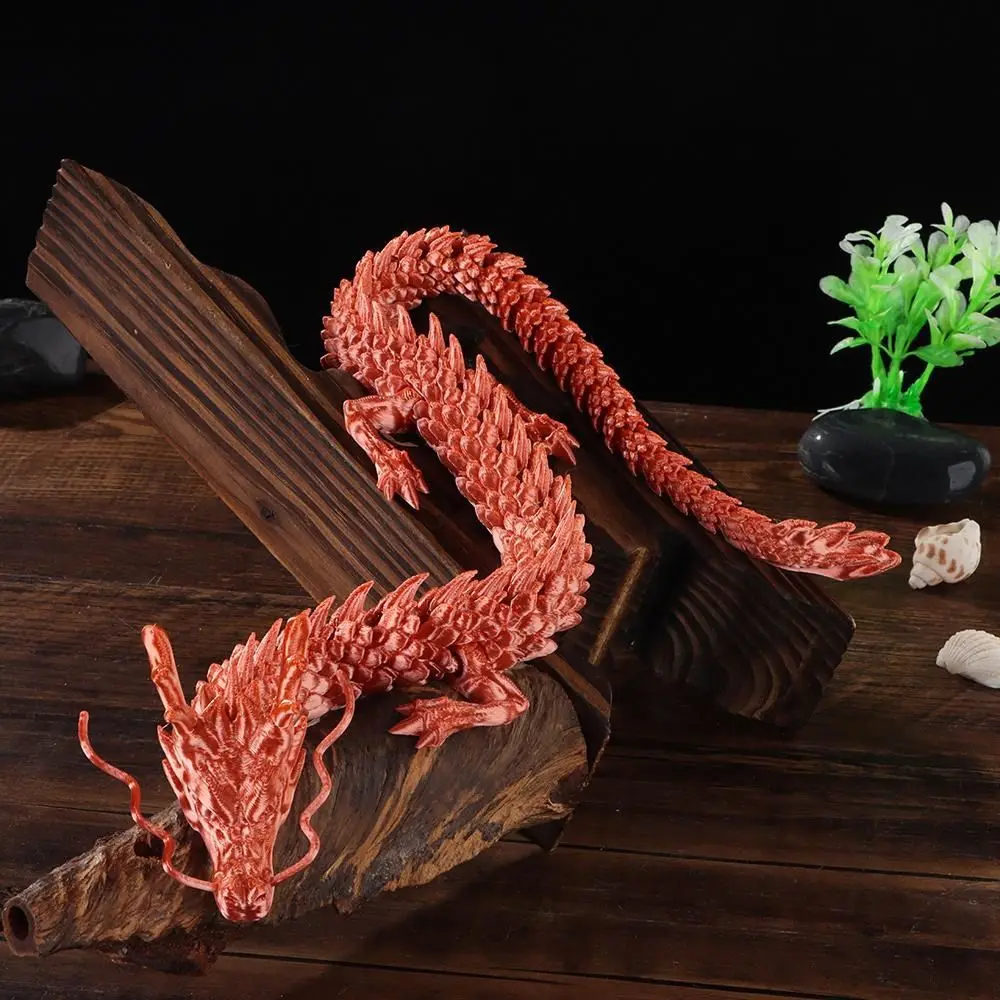 3D Printed Articulated Dragon 3D Printed Dragon Crystal Dragon