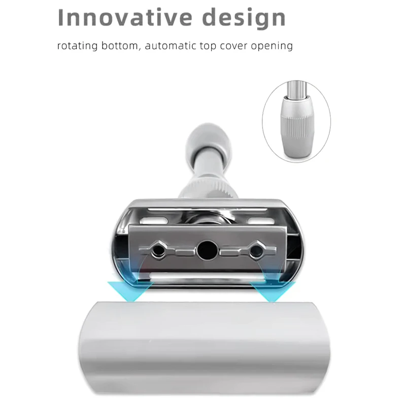 New Design 1-8 Adjustable Safety Shaver For Men High-Quality Double Edged Blade Shaving Razor For Mens Care (5 Blades) 3