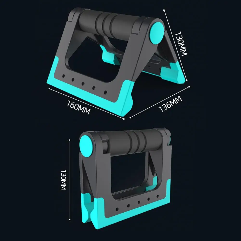 1 Pair Push-Up Bar Stand Foldable Anti-slip Abdominal Exercise Trainer Push-up Support Grip Handle Home Gym Fitness Equipment