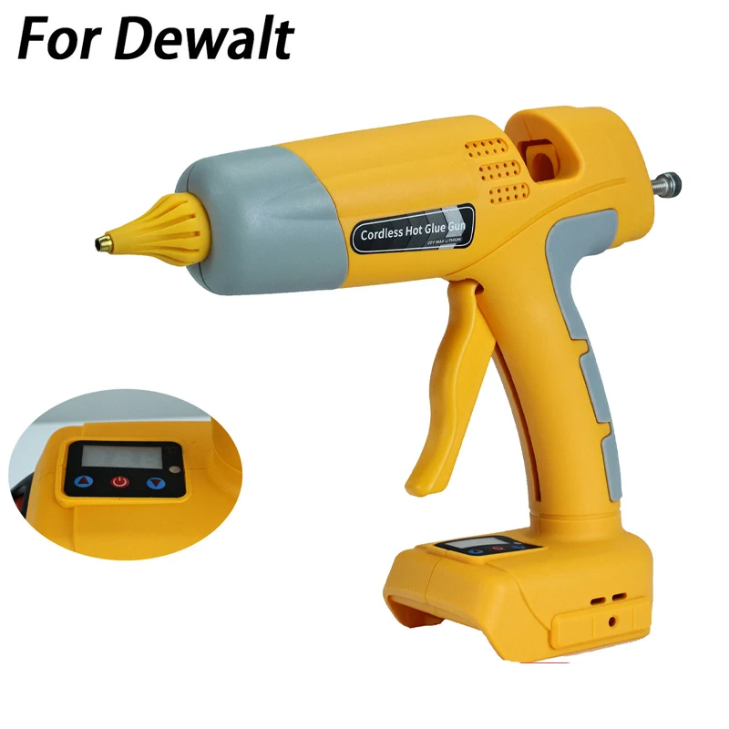 Cordless Hot Melt Glue Gun With 10 Glue Stick For Dewalt 18V 20V Lithium  Battery Electric Repair DIY Gun Power Tool - AliExpress