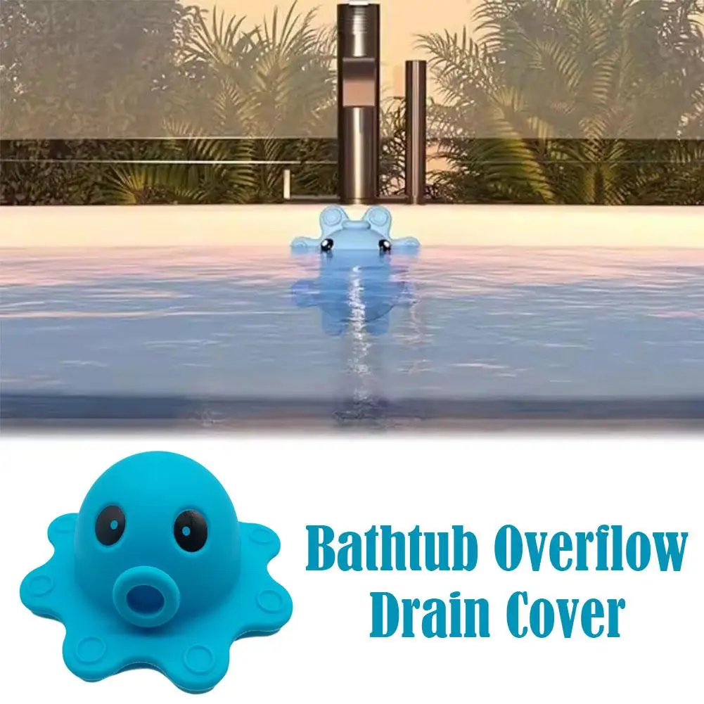 

Bathroom Floor Drain Octopus Bathtub Suction Cup Bathroom Drain Anti-clogging Cute Tool Cover Drainage Pool T0H3