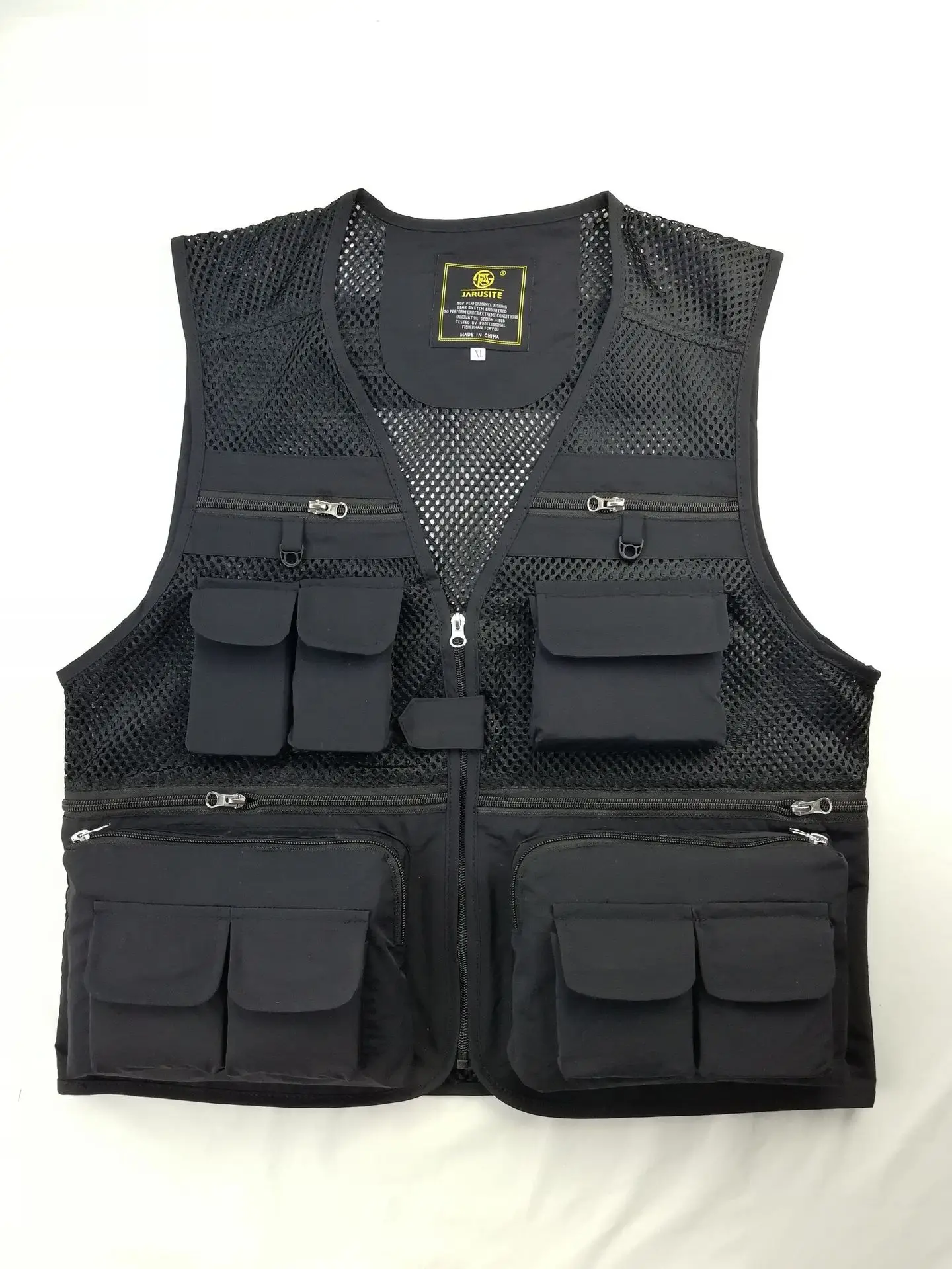 

New Multi-pocket Mesh Workwear Wind Breathable Tilt Photography Fishing Mountaineering Breathable Vest Running Vest Sportswear