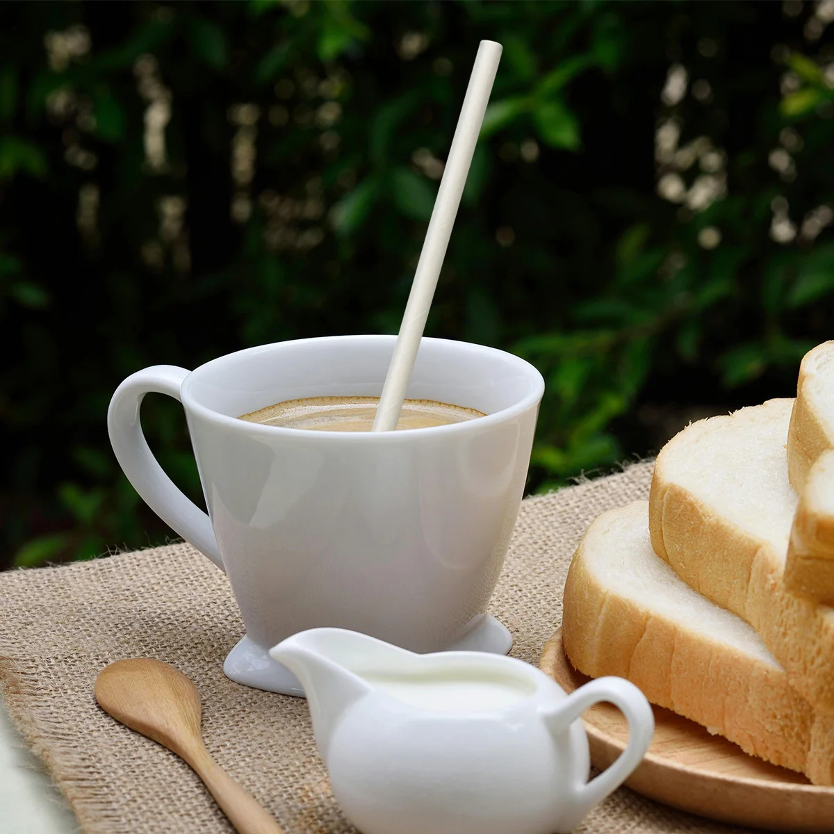 Paper Straws 6*190mm White Paper Straw Drinkware Disposable for Cafes Drinking straws for Coffee Shops Beach Party