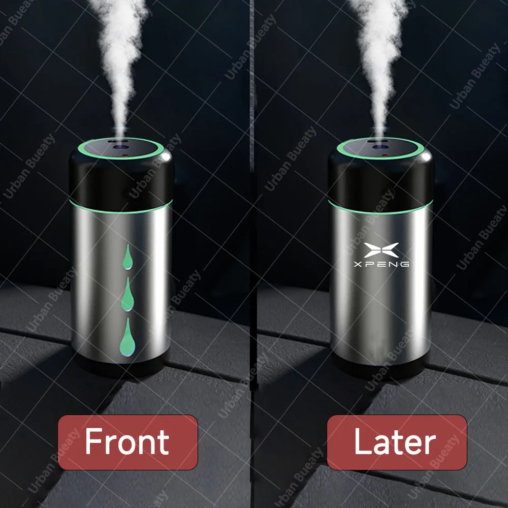 Silent Humidifier With projection USB Air Humidifier Car Mist DiffuserAir Freshener For XPeng G3 G3i G6 G9 P5 P7 X9 P7i