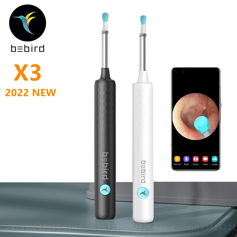 2022 Bebird X3 R3 R1 Smart Visual Ear Sticks Otoscope 300w Endoscope