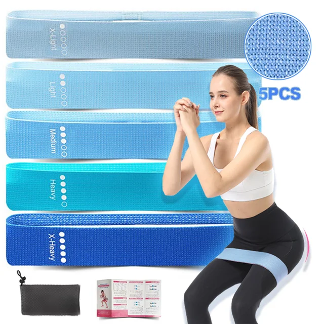New Fabric Fitness Resistance Bands Booty Bands Elastic Bands Yoga Gym Training Workout Exercise Fitness Equipment For Sprot