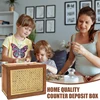 5000€ Piggy Bank Money Box Wooden Money Bank Retro Birthday New Year Gift Japanese Saving Box Coin Cash Home Decor Storage Boxes 2