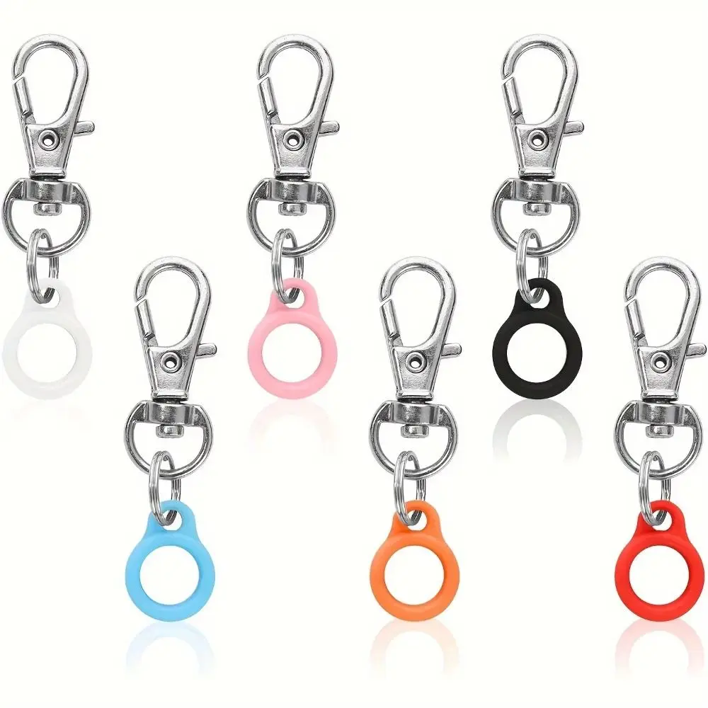 1/6/10PCS 실리콘 랍스터 클래스프 펜 홀더 랍스터 클래스프가 있는 펜 홀더 분실 방지 키링 펜 클립 멀티 컬러 간호사 배지 액세서리