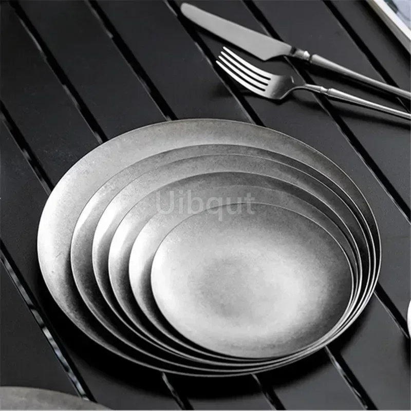 Vintage Stainless Dinner Plate 3