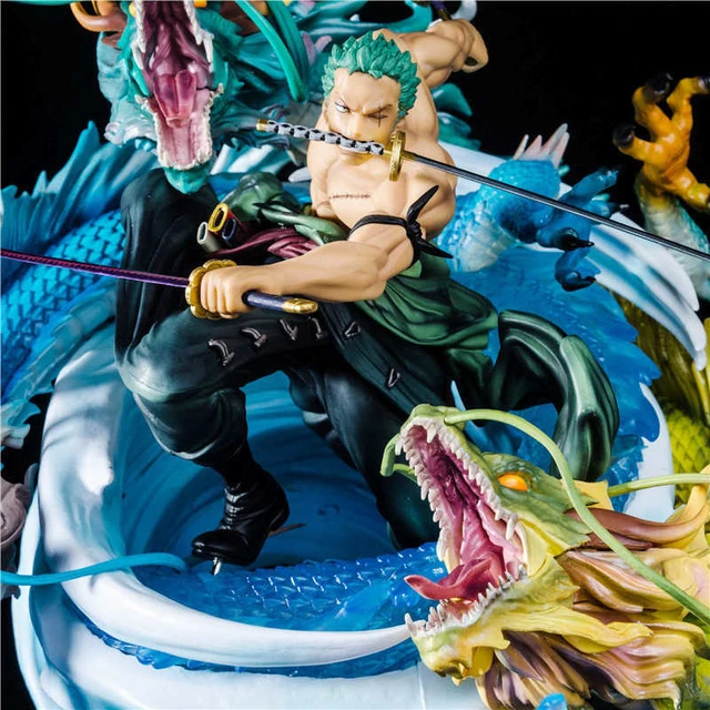 Gk One Piece Action Figure Roronoa Zoro Três Dragão Grande Tornado Alta  Qualidade Anime Collectible Brinquedos