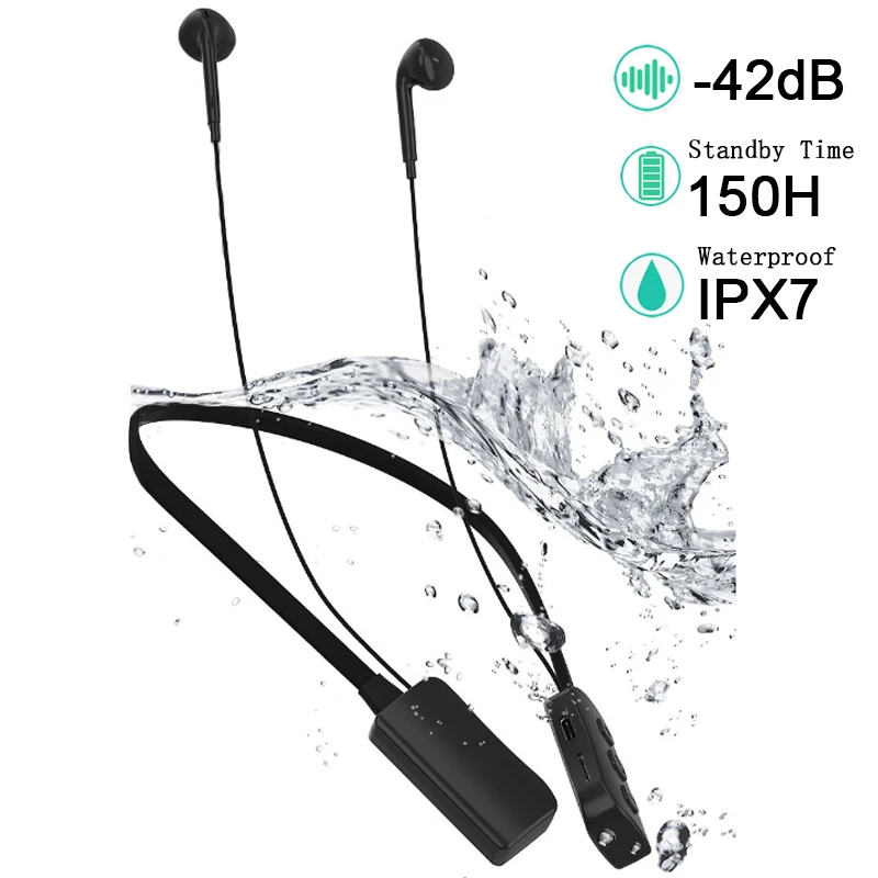 

Wireless Earphones for Gym Bluetooth 5.3 Eadphones Sports Headset Waterproof Earbuds Neckband Headphone with Mic