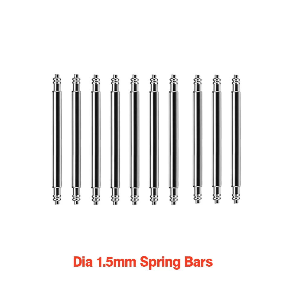 Spring Bar Strap Link Pins, 1.5mm Diameter, Pack of 10/20 PCS