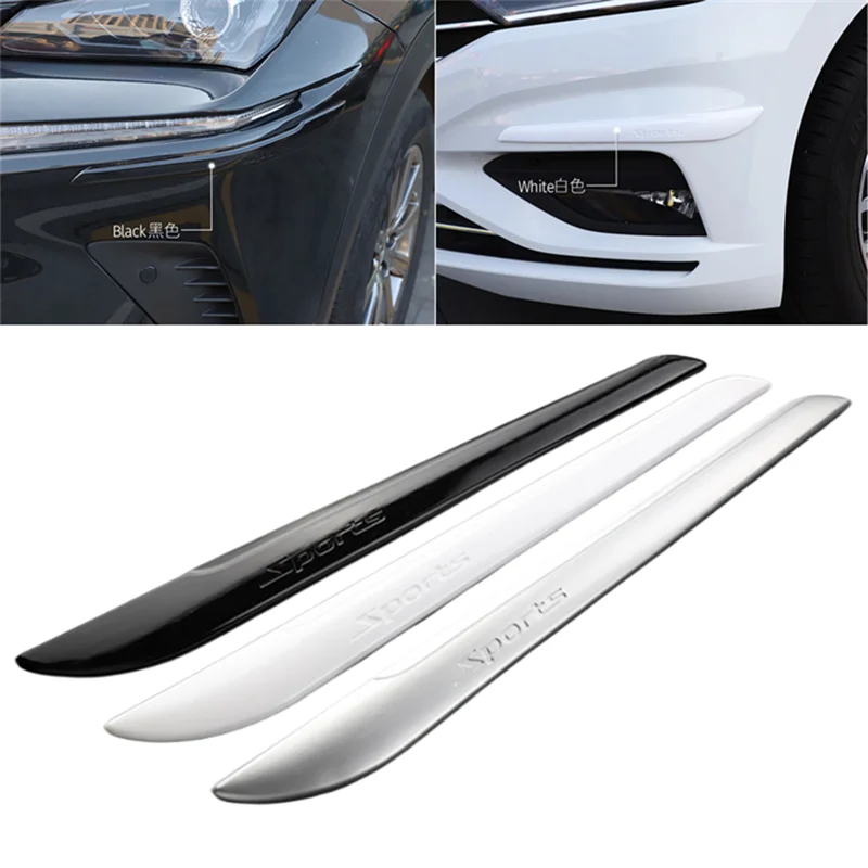 2pcs Car Door Body Front Rear Bumpers Protector Corner Guard Decals