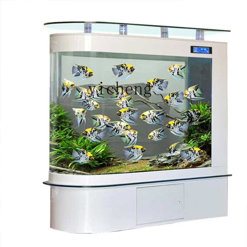 

Yy Fish Tank Subareas Screens Wall-Mounted Smart Display Fish Tank Living Room Home
