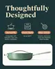Pan with Lid (4.5 qt, 11.8") - Non Toxic, PTFE & PFOA Free - Oven Safe & Compatible with All 3