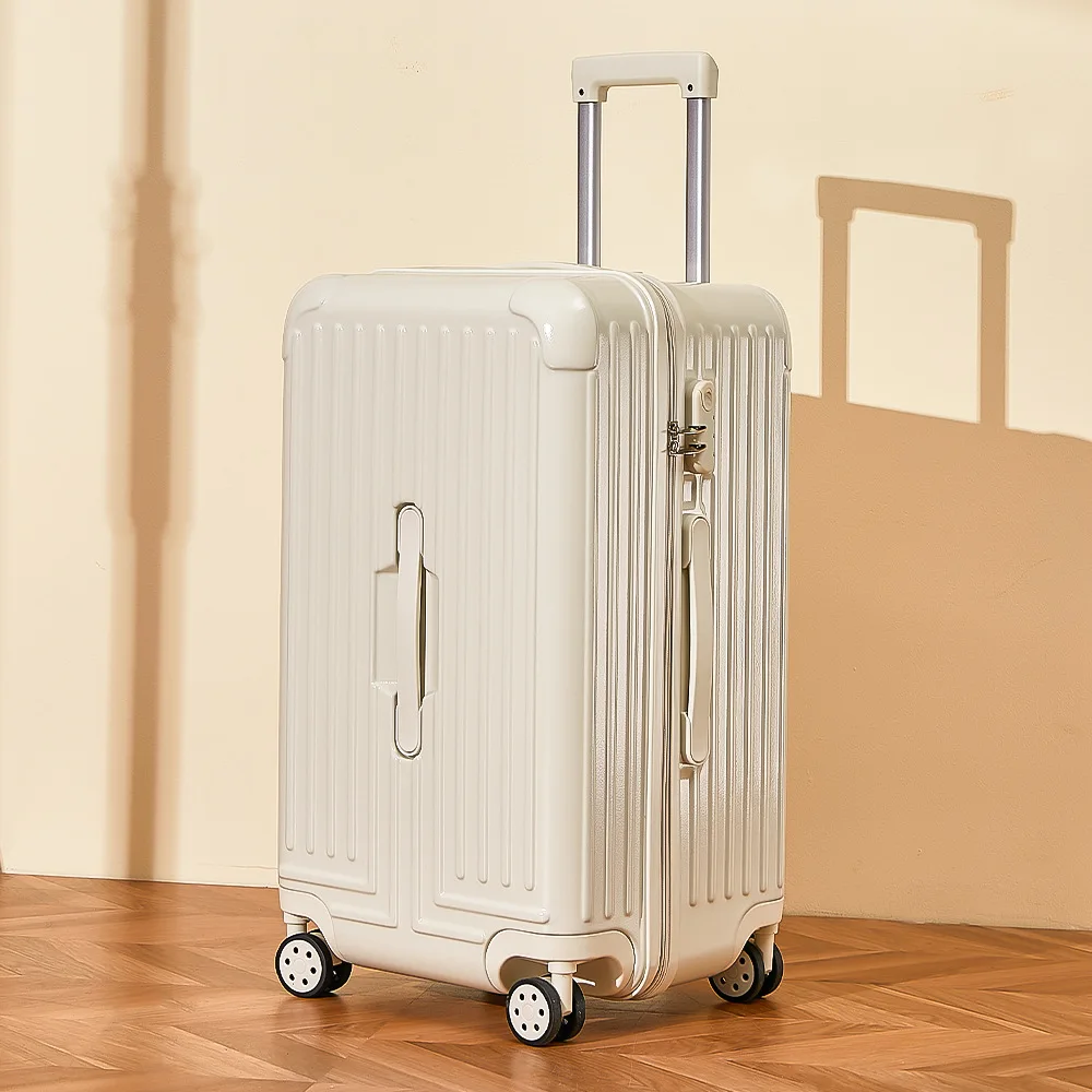PLUENLI Large Luggage Female Suitcase Student Design Sense Password Case Trolley Case