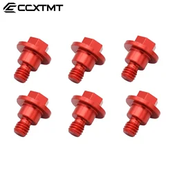 Enhanced Motocross Front Fork Guard Bolt Screw - M6*12 (Red)
