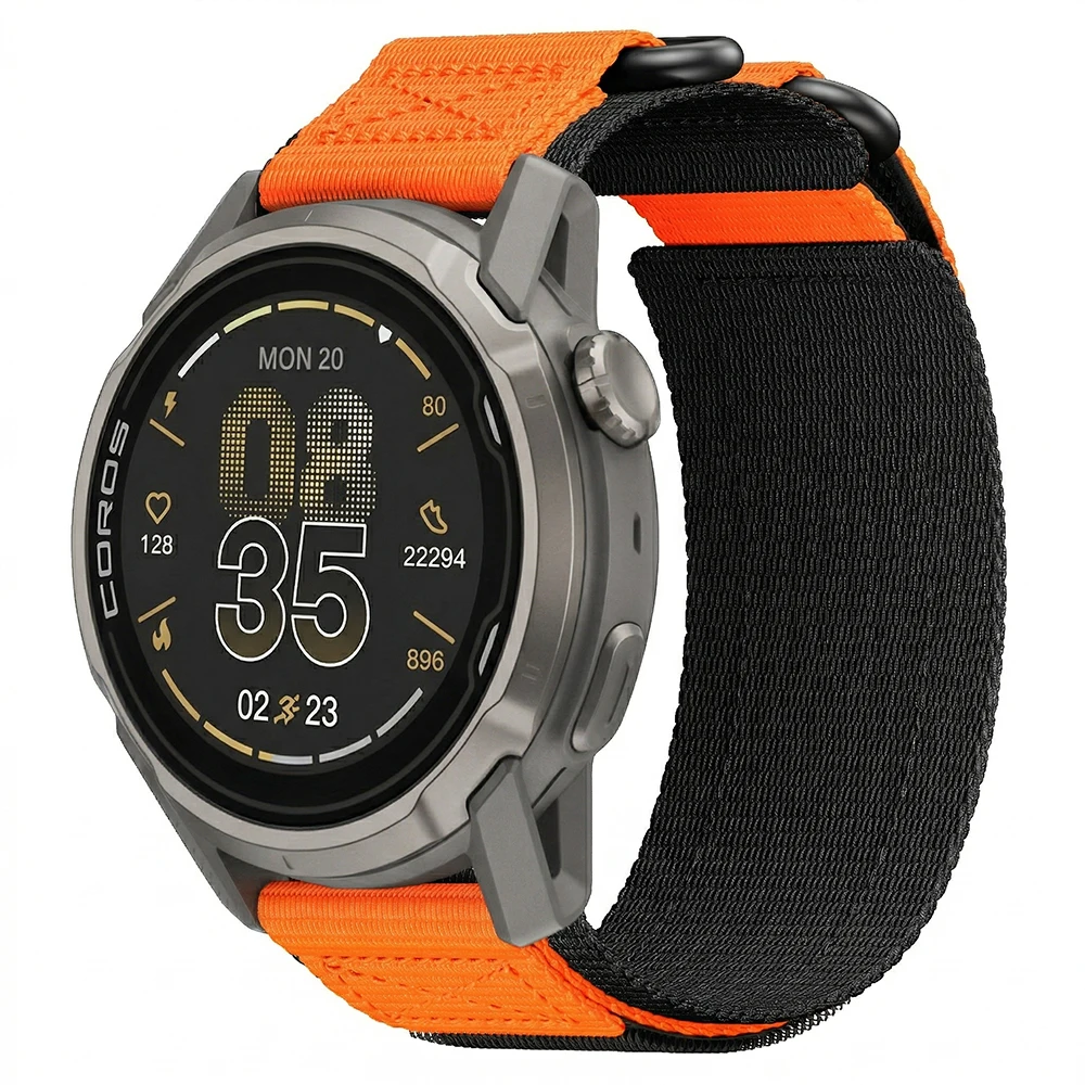Tactical Nylon Hook and Loop Sports Wristband, 22mm Replacement Strap