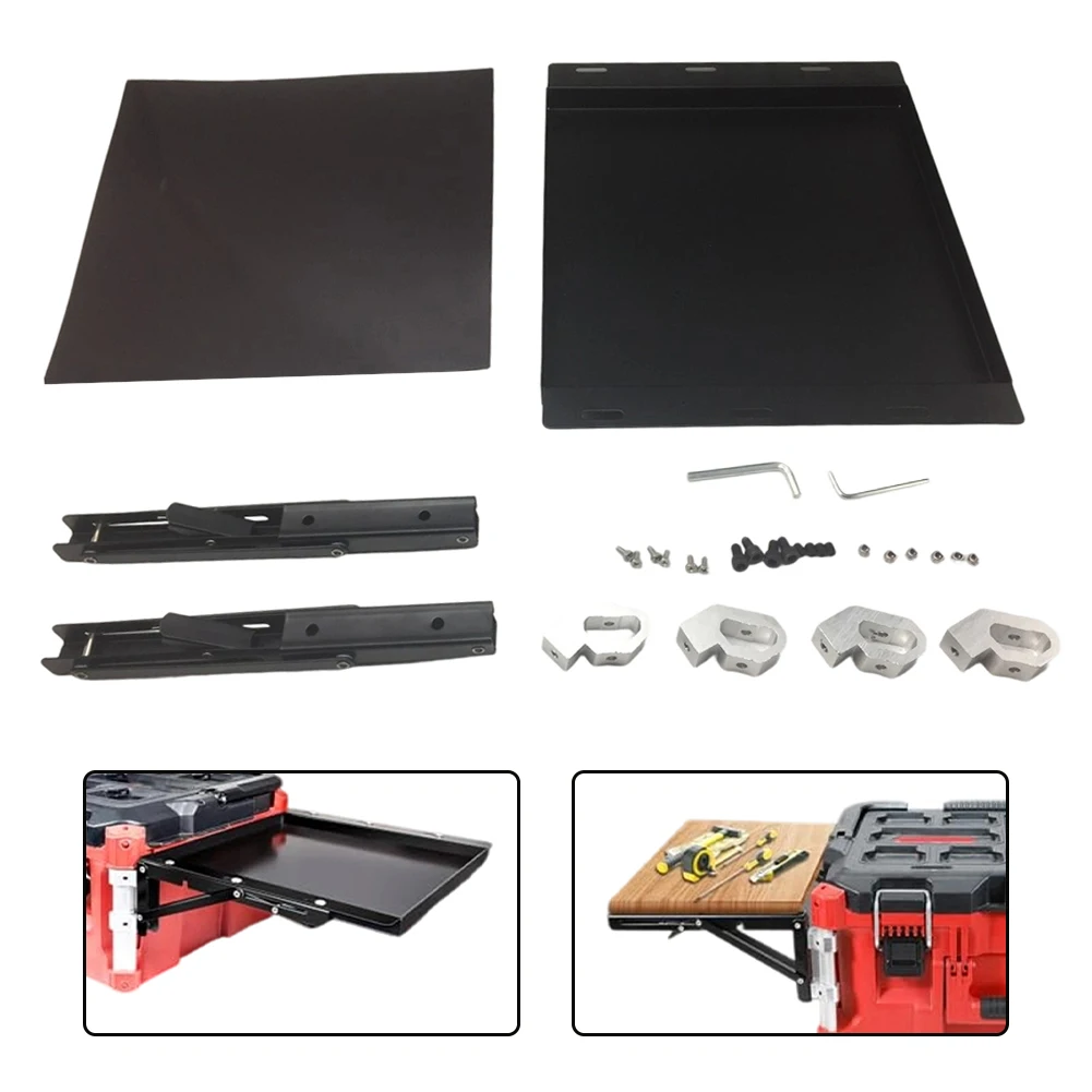 자석식 공구함 접이식 보관 케이스 보관 브래킷 (팩아웃 공구함 테이블 호환 공구함 도구 트레이 측면용)