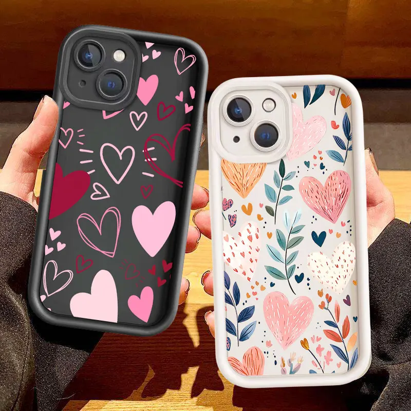 Vibrant Heart Design Soft Phone Case