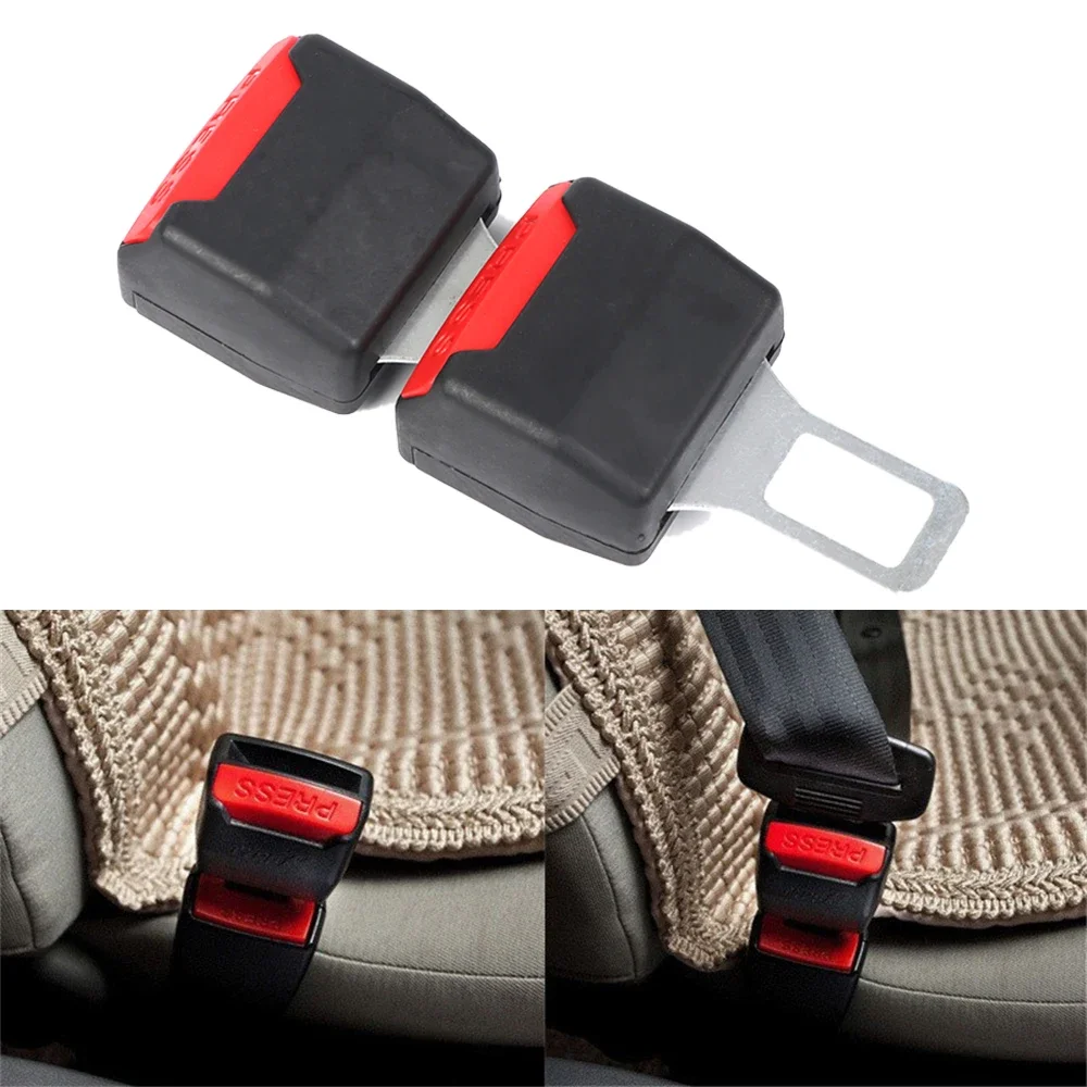 2PCS Car Seat Belt Clip Extender Safety Seatbelt Lock Buckle Plug Thick