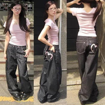 Women’s Y2K Baggy Wide Jeans 1