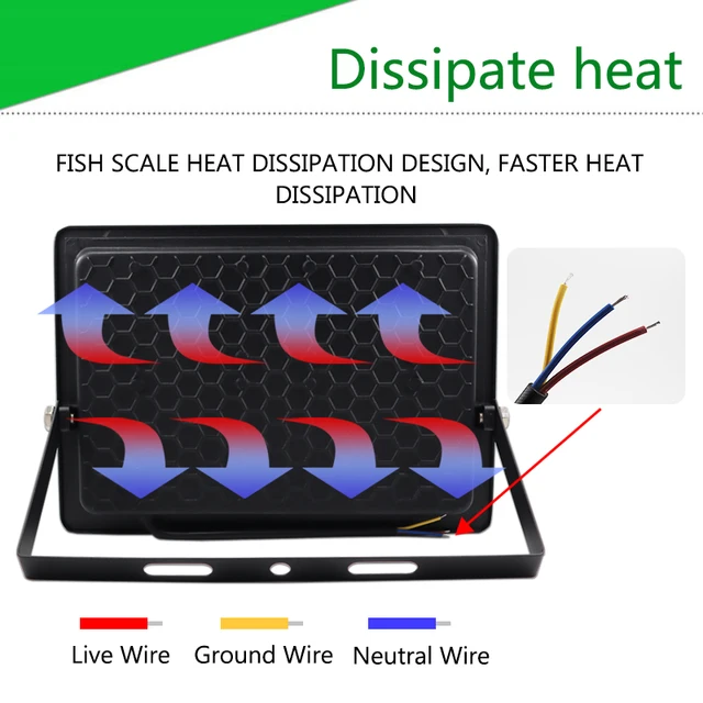 야외 공간을 밝게 비추는 고휘도 LED 투광 조명