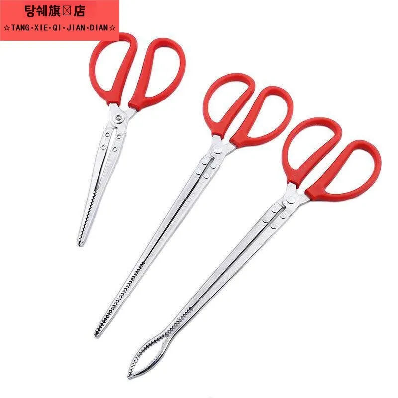 스테인레스 스틸 피쉬 클램프 미끄럼 방지 크랩 클램프 옐로우 크로커 클램프 크롤링 해양 탐험 및 낚시를 위한 특수 도구