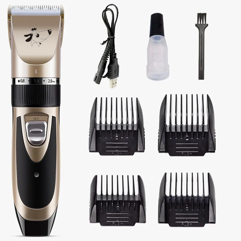 Hair Trimmer Pet Clipper Dog Hair Trimmer Pet Hair Trimmer Dog Clipper Dog Hair Clippers Grooming Pet Cat Dog Rabbit Haircut Trimmer Shaver Set Cordless Rechargeable Professional