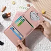 PU Leather Cute Women Wallet Coin Purse Simple 3 Folds Multi-card Slots Card Holder Cute Cat Dog Short Wallets for Girls 4