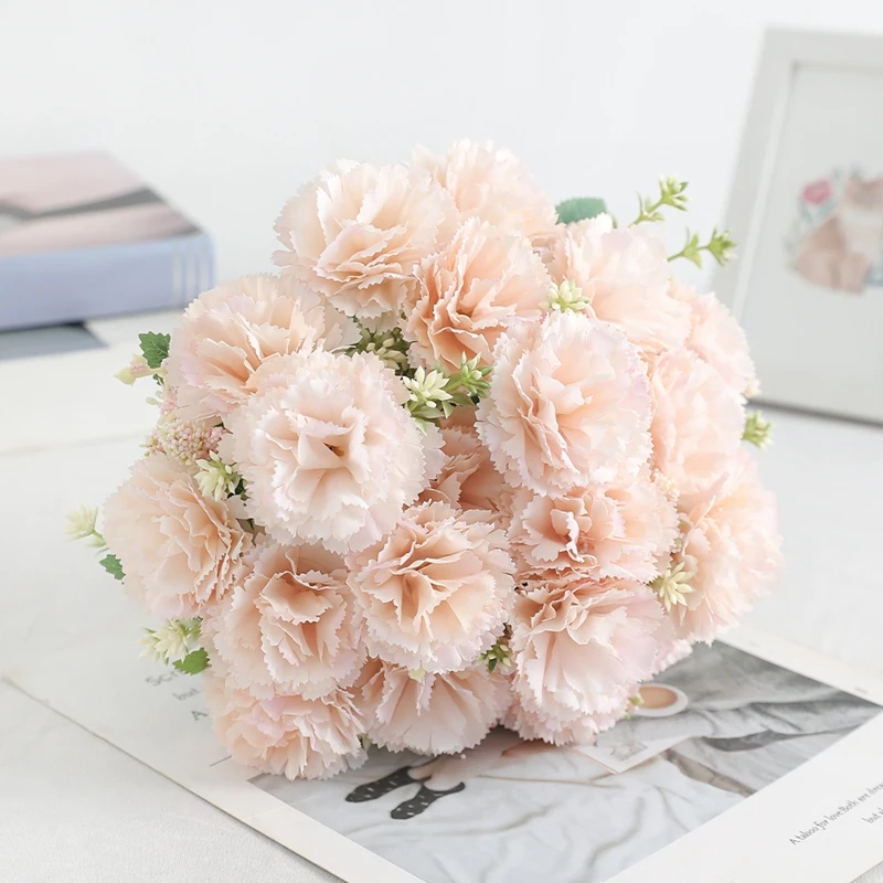 Künstliche Pfingstrose Blumenstrauß für zu Hause Raum dekor gefälschte Blumen Garten Hochzeits feier Dekoration Braut Garten DIY Vase Ornament – Detail 14