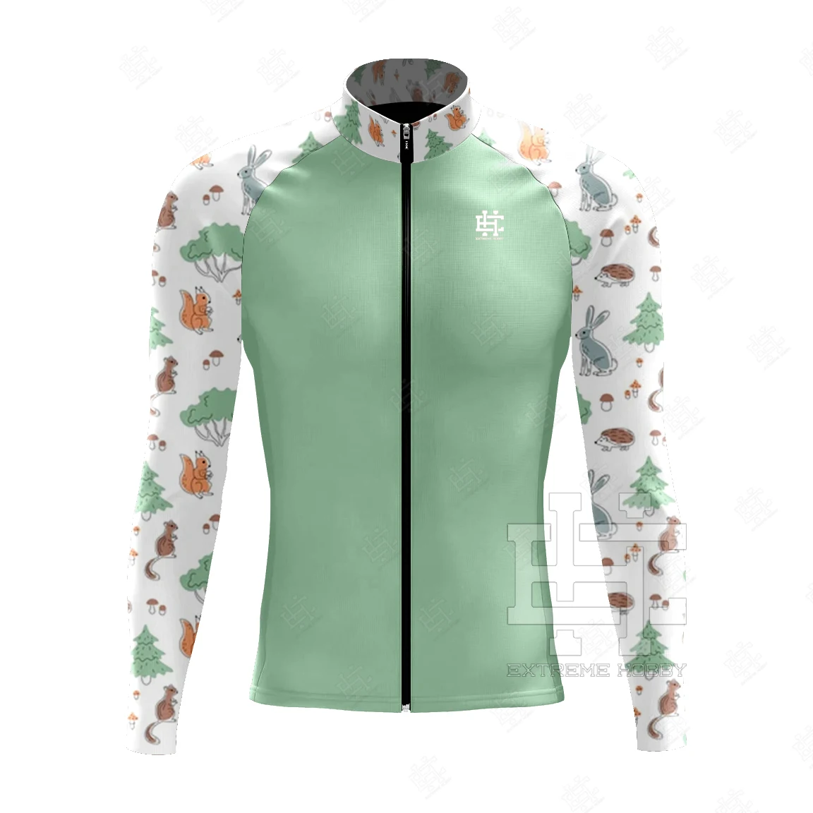 thumbnail image 1 of EXTREME HOOBY Chaqueta Ciclismo Jersey Kit Manga Larga Bicicleta Abrigo Invierno Polar Maillot Ciclismo Tops Ropa Ciclismo Hombre Invierno, 1 of 5