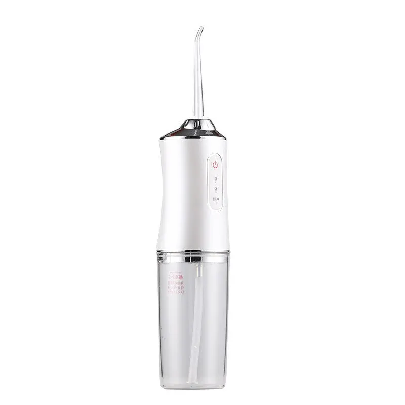 Dental cleaner portable cordless oral irrigator 3 modes waterproof rechargeable with 4 nozzles