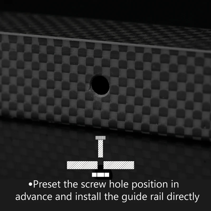 초고속 3D 프린터 VzBoT 경량용 CNC CF 튜브, 탄소 섬유 롤 포장 능직 사각 튜브, 1 개