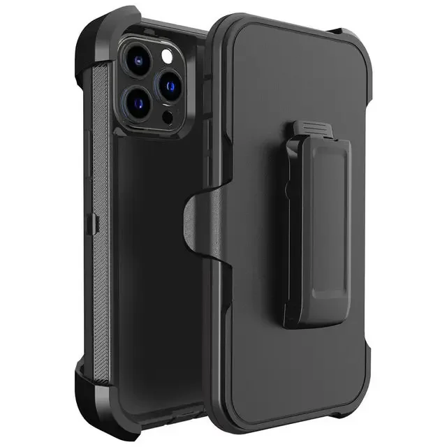 3-in-1 Armor Rugged Shockproof Case with Belt Clip