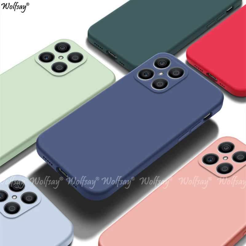 Liquid Silicone Shockproof Protector Case, Plain TPU Back Cover