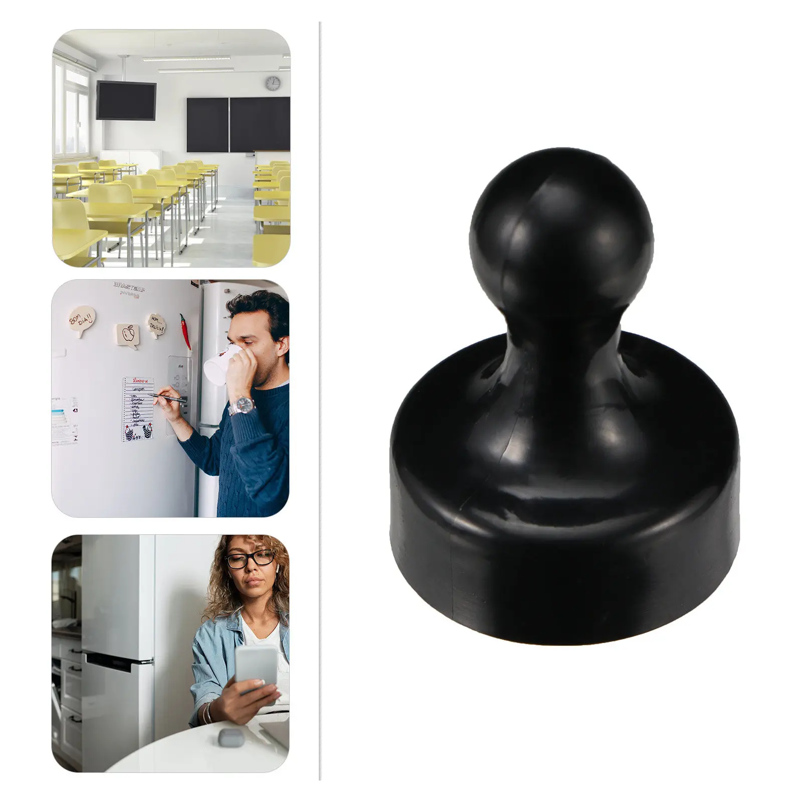 10Pcs 자기 푸시 핀 세트 홈 오피스 학교 화이트 보드 냉장고 캐비닛 교육용 접착식 냉장고 자석