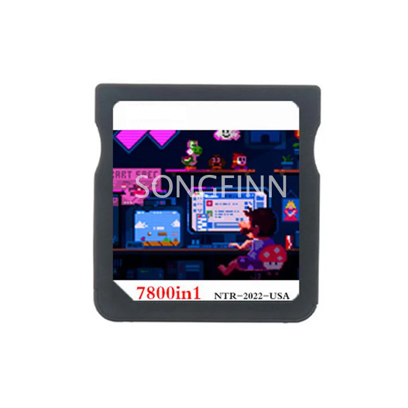 Free Shipping 7800 In 1 Video Game Cartridge Memory Card Compilation