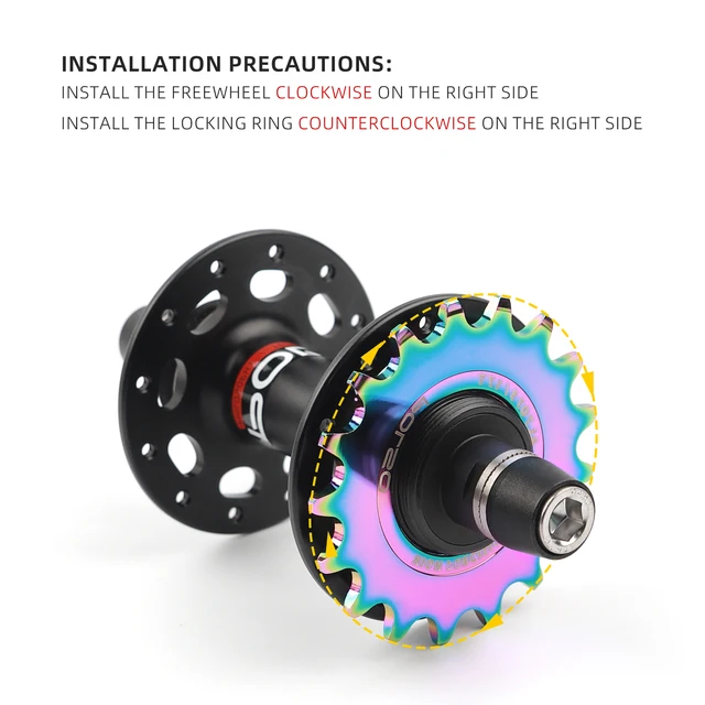 Lock Freewheel On Fixed Hub Rear Wheel Fixed Cog On Freewheel Hub