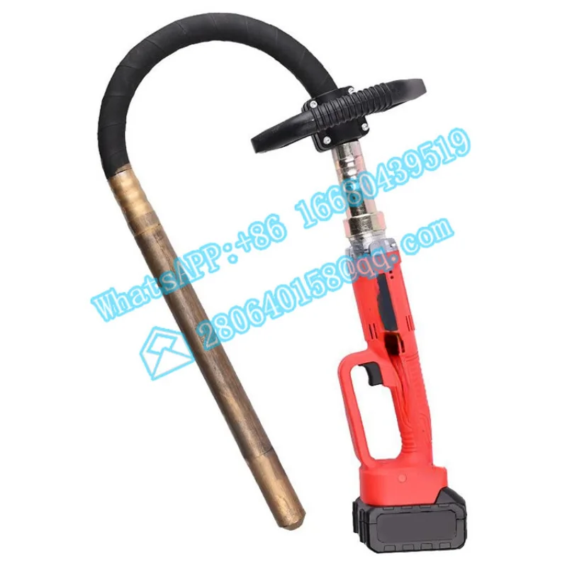 Wholesale Price 100W Cordless Electric Concrete Poker Vibrators Brushless Motor Rechargeable Vibrator Machine for Construction hot sale 110 240v electric cement vibration machine handheld cordless lithium power concrete vibrators price with needle shaft