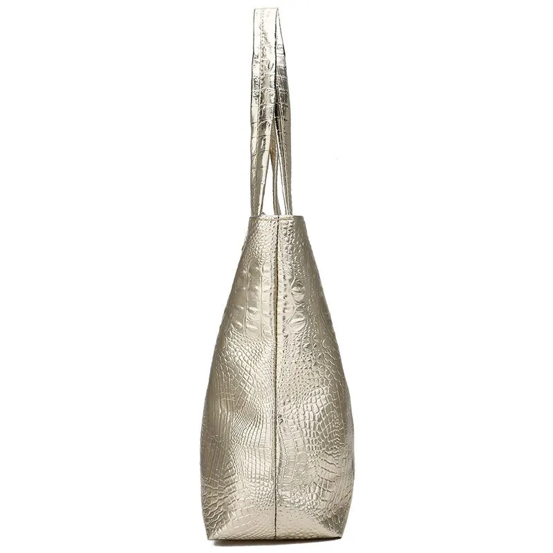 Bags Large Capacity One Shoulder PU Crocodile Pattern HandBag Foreign Trade Fashion Europe shoulder bag ladies handbag underarm bag